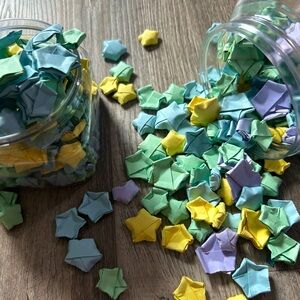 Handmade Assorted Paper Stars